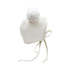 Briar Baby - Vanilla Double-Pom Bonnet
